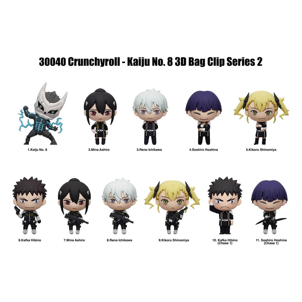 Kaiju No. 8 PVC Bag Clips Series 2 Display (24)