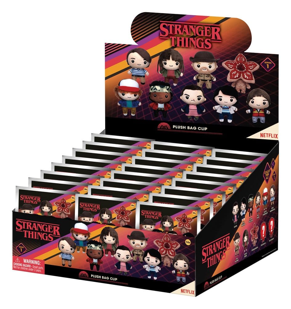Stranger Things Plush Bag Clips Display (24)