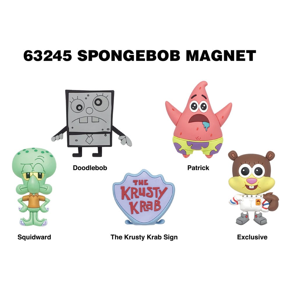 SpongeBob SquarePants 3D Magnets Series 1 Display (12)