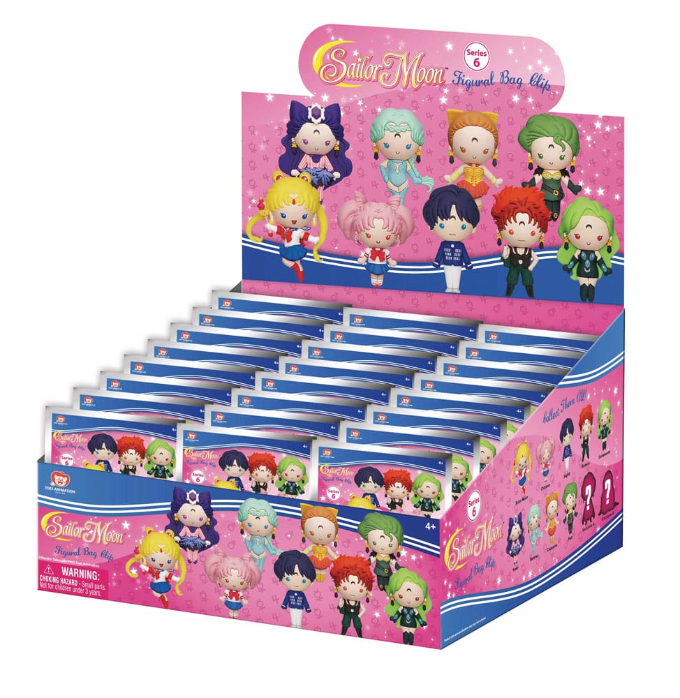 Sailor Moon 3D PVC Bag Clips Series 6 Display (24)