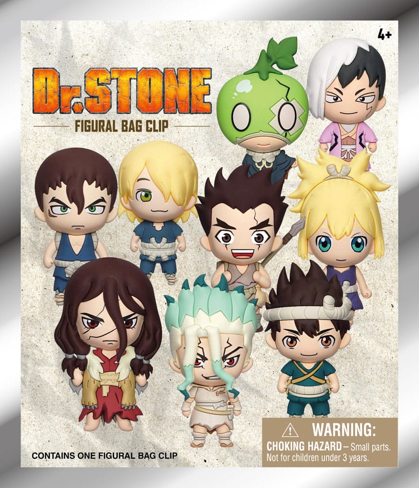 Dr. Stone 3D PVC Bag Clips Series 1 Display (24)