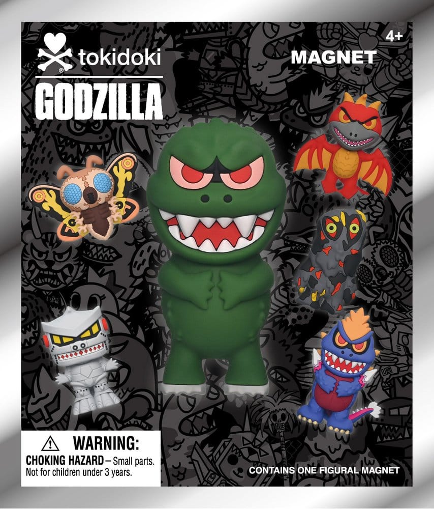 Tokidoki x Godzilla Magnets Blind Pack Serie 1 Display (12)