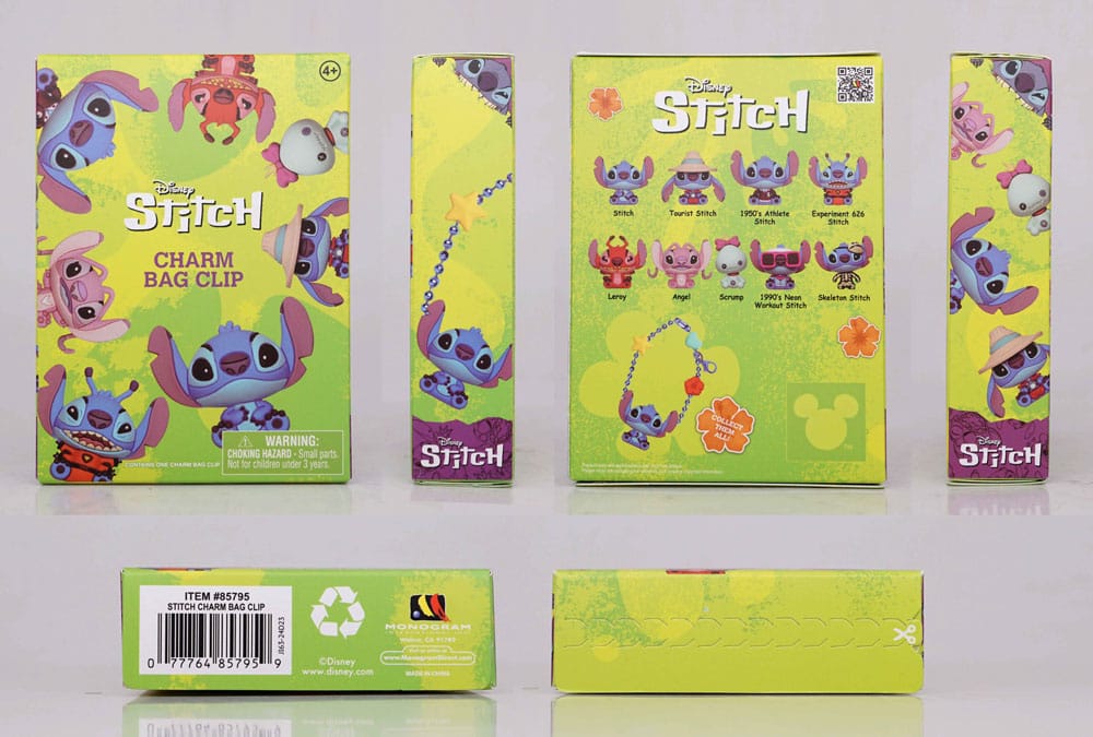 Lilo & Stitch 3D PVC Bag Clips Stitch Charm Display (24)