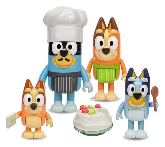 Bluey Lets Play Figure 4-pack Chef Pavlova