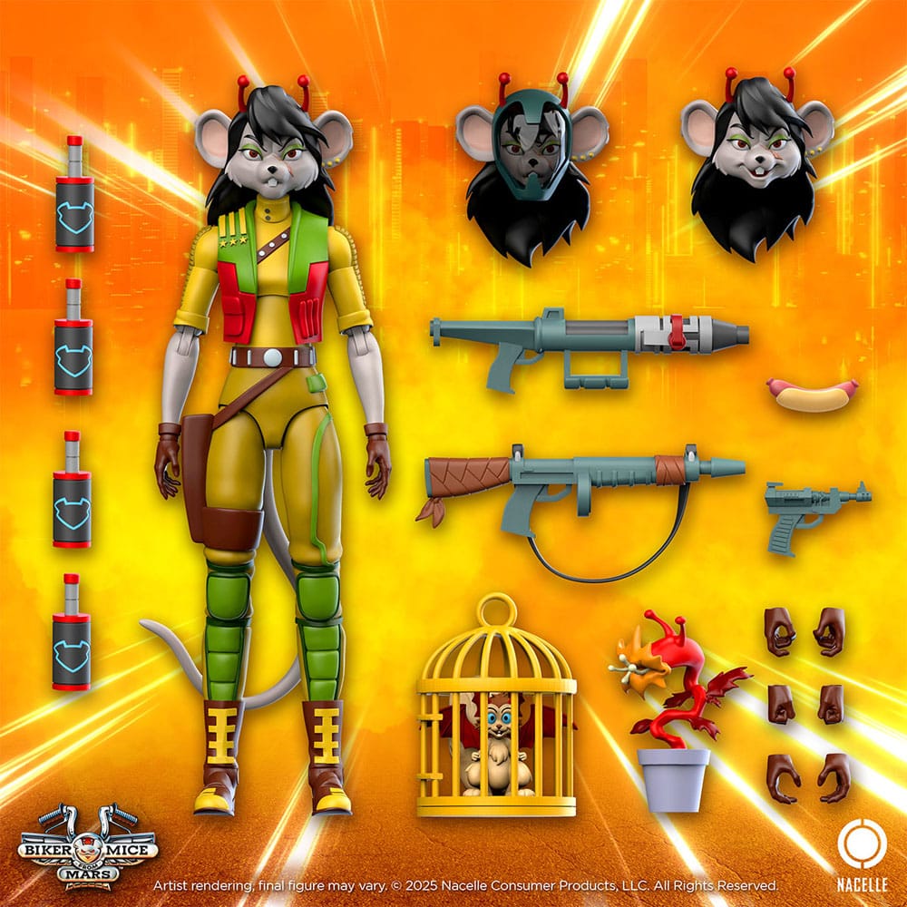 Biker Mice From Mars Action Figure Carbine 23 cm