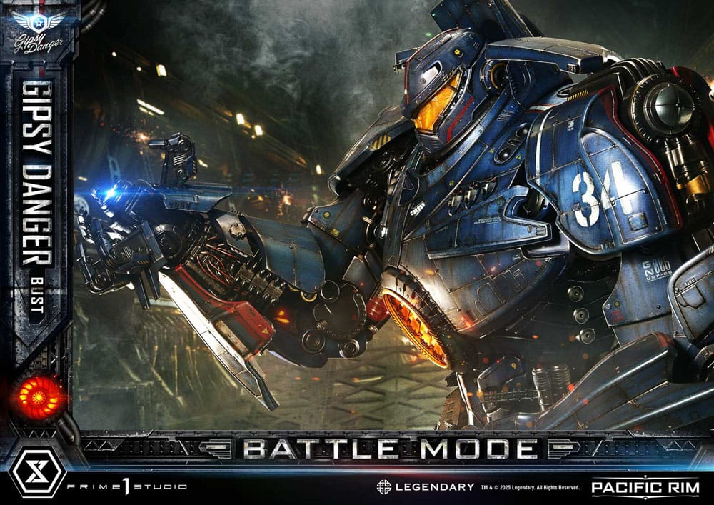 Pacific Rim Life Size Bust 1/1 Gipsy Danger Battle Mode 75 cm