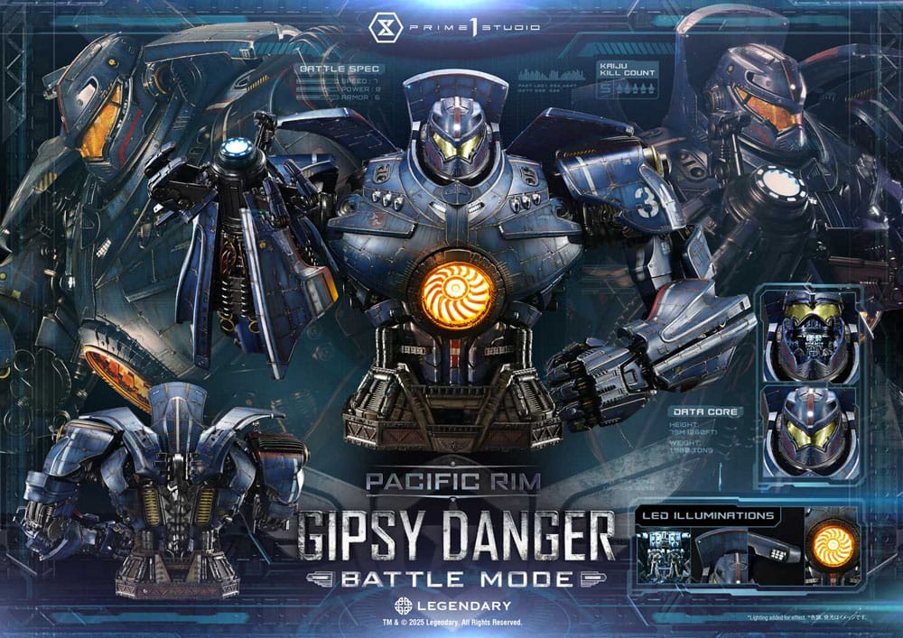 Pacific Rim Life Size Bust 1/1 Gipsy Danger Battle Mode 75 cm
