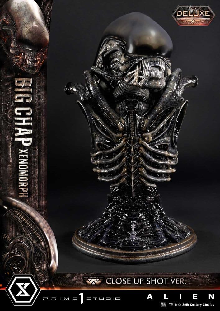 Alien (Film) Museum Masterline XL Statue 1/3 Big Chap Xenomorph Close Up Shot Ver. Deluxe Version 100 cm
