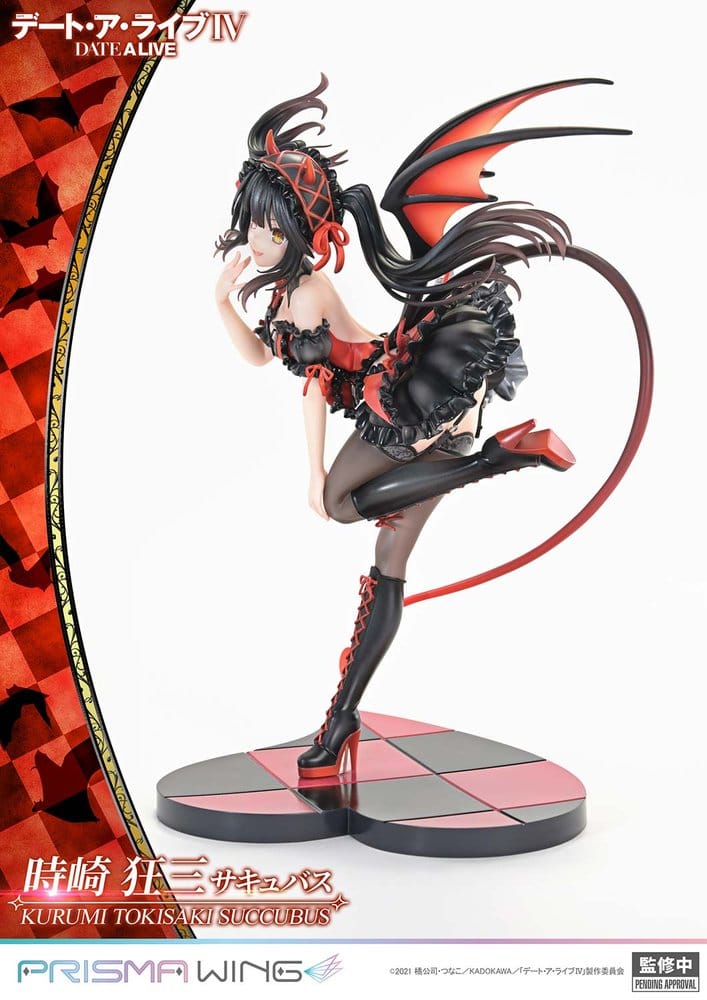 Date A Live Prisma Wing PVC Statue 1/7 Kurumi Tokisaki succubus 25 cm
