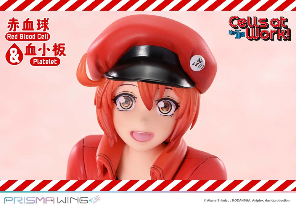 Cells at Work Prisma Wing PVC Statue Red Blood Cell & Platelet 26 cm