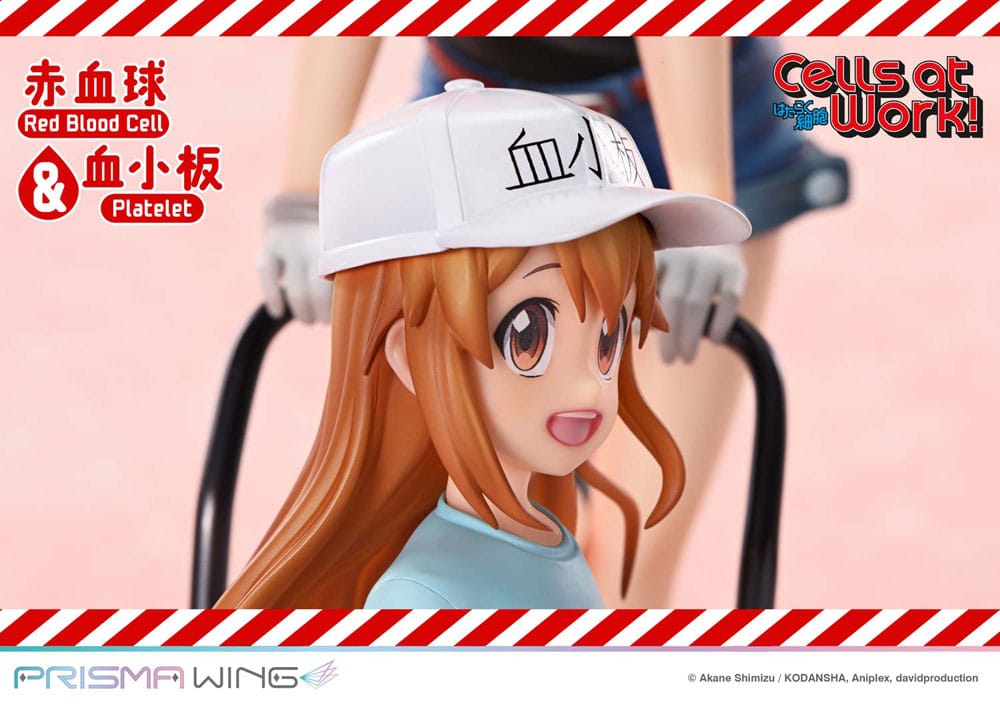 Cells at Work Prisma Wing PVC Statue Red Blood Cell & Platelet 26 cm