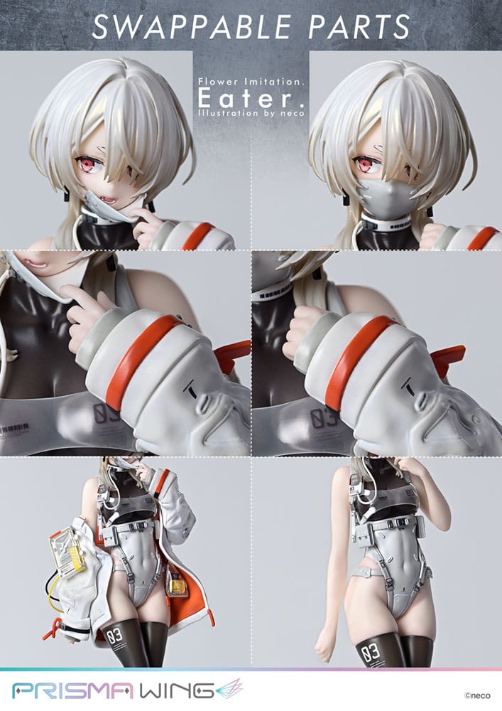 Flower Imitation Prisma Wing PVC Statue 1/7 Eater Illustration by neco 32 cm