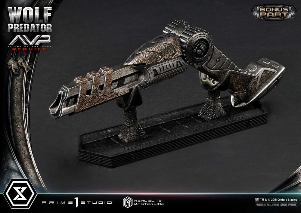 Alien vs. Predator Real Elite Masterline Series Statue 1/3 Requiem Wolf Predator Deluxe Bonus Ver. 95 cm