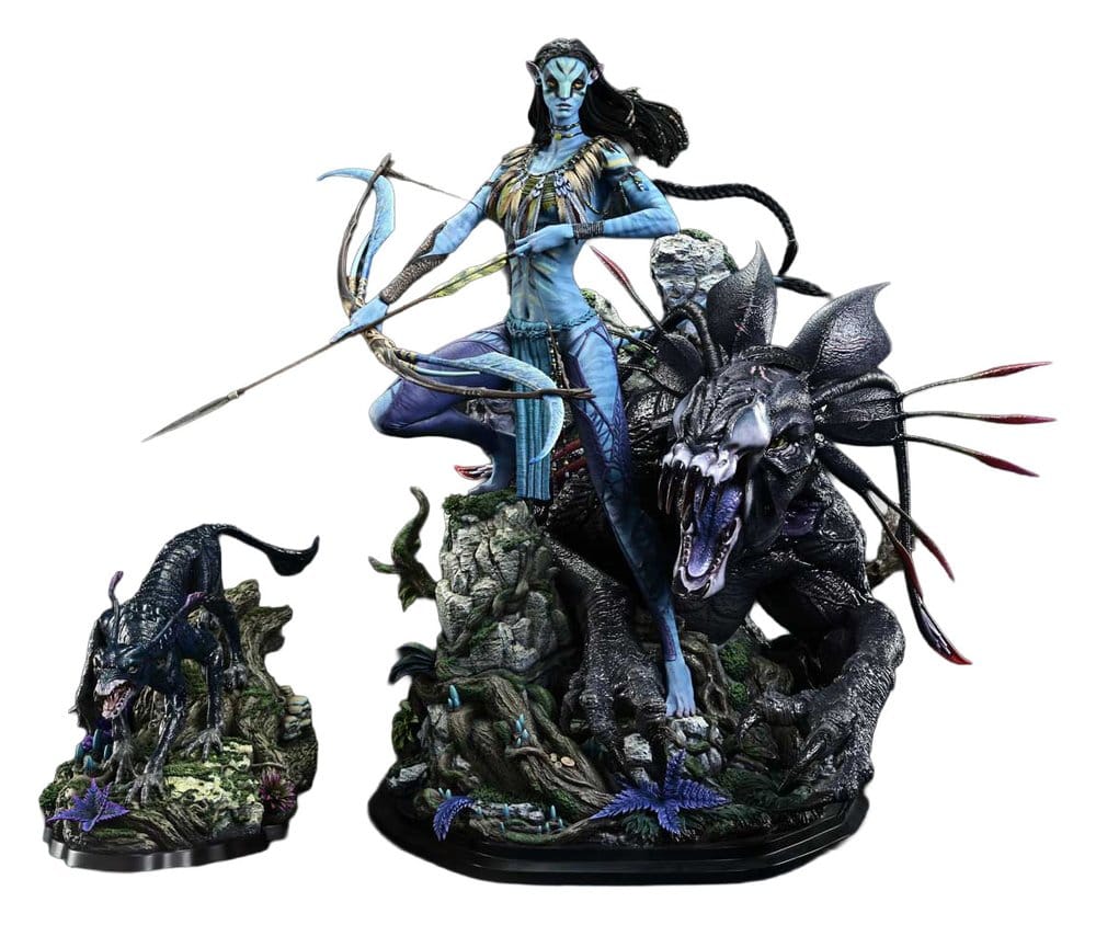 Avatar (Film) Real Elite Masterline Series Statue 1/4 Neytiri & Thanator Deluxe Version 75 cm