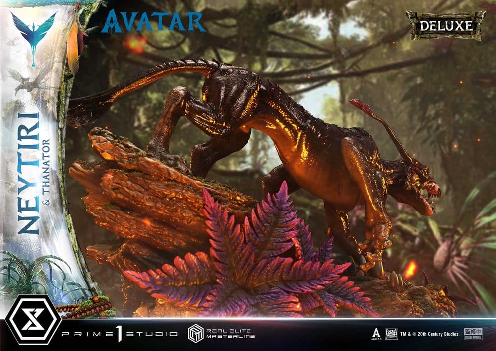 Avatar (Film) Real Elite Masterline Series Statue 1/4 Neytiri & Thanator Deluxe Version 75 cm
