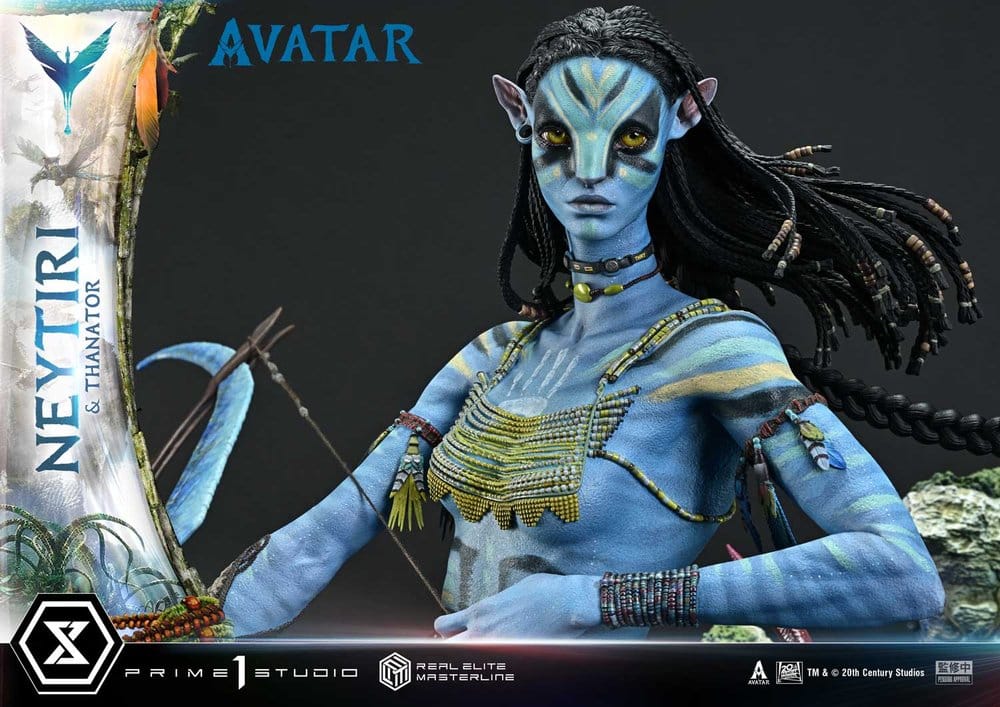 Avatar (Film) Real Elite Masterline Series Statue 1/4 Neytiri & Thanator Deluxe Version 75 cm