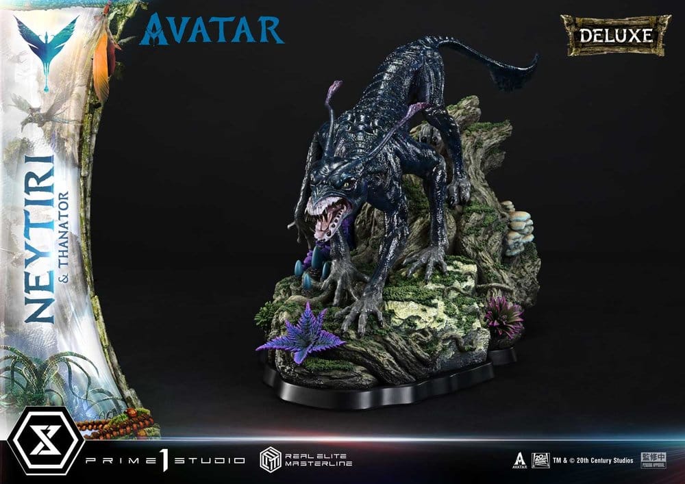 Avatar (Film) Real Elite Masterline Series Statue 1/4 Neytiri & Thanator Deluxe Bonus Version 75 cm