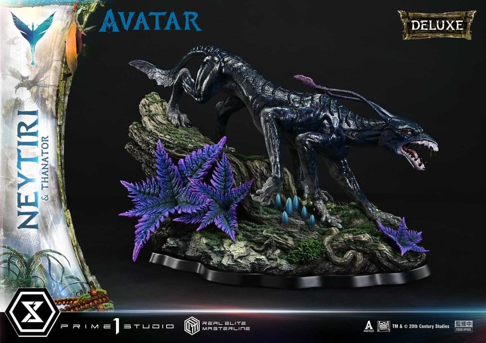 Avatar (Film) Real Elite Masterline Series Statue 1/4 Neytiri & Thanator Deluxe Bonus Version 75 cm