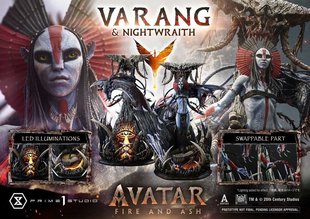 Avatar: Fire and Ash (Film) Real Elite Masterline Series Statue 1/4 Varang & Nightwraith Avatar Legacy Collection 96 cm
