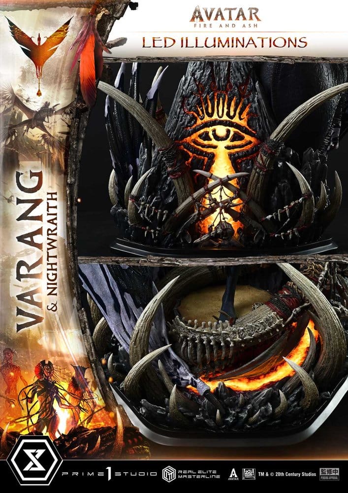 Avatar: Fire and Ash (Film) Real Elite Masterline Series Statue 1/4 Varang & Nightwraith Avatar Legacy Collection 96 cm