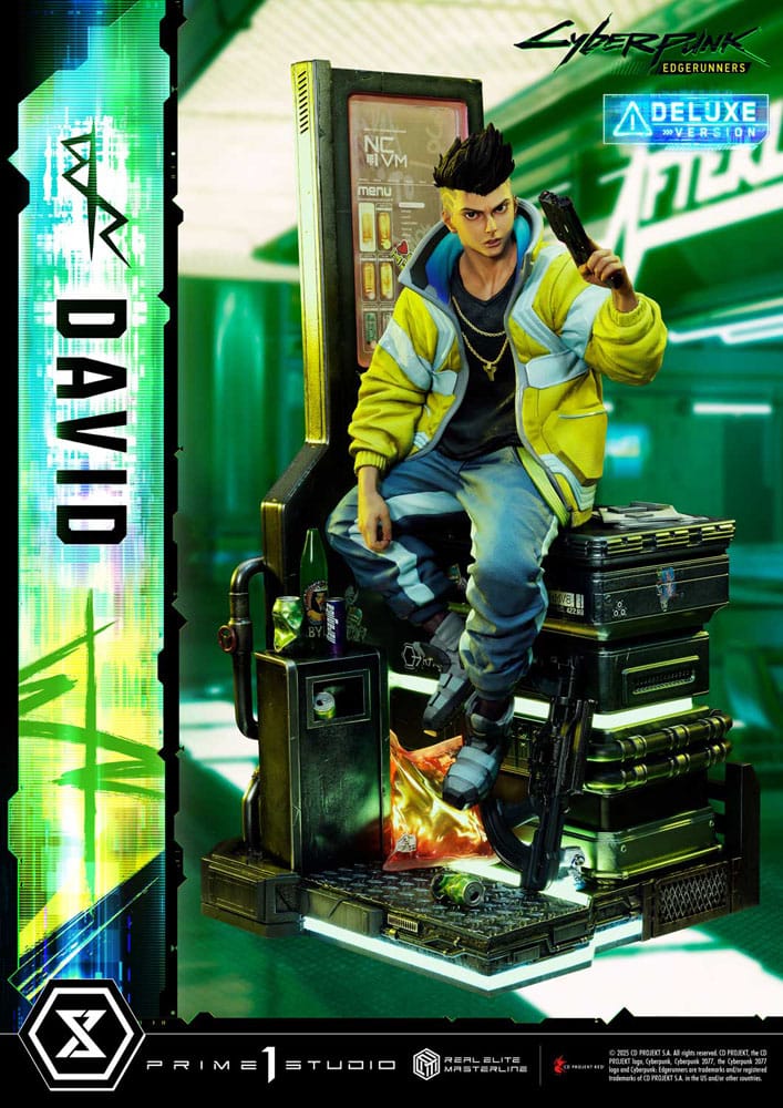Cyberpunk: Edgerunners Real Elite Masterline Series Statue 1/4 David Deluxe Bonus Version 58 cm