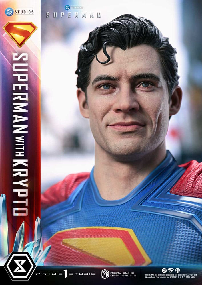 Superman (2025) Real Elite Masterline Series Statue 1/3 Superman with Krypto 95 cm