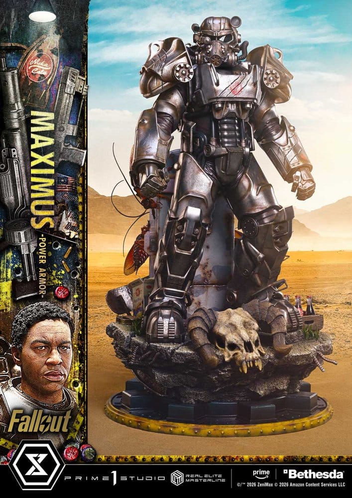 Fallout Real Elite Masterline Statue 1/4 Maximus Power Armor Deluxe Version 67 cm