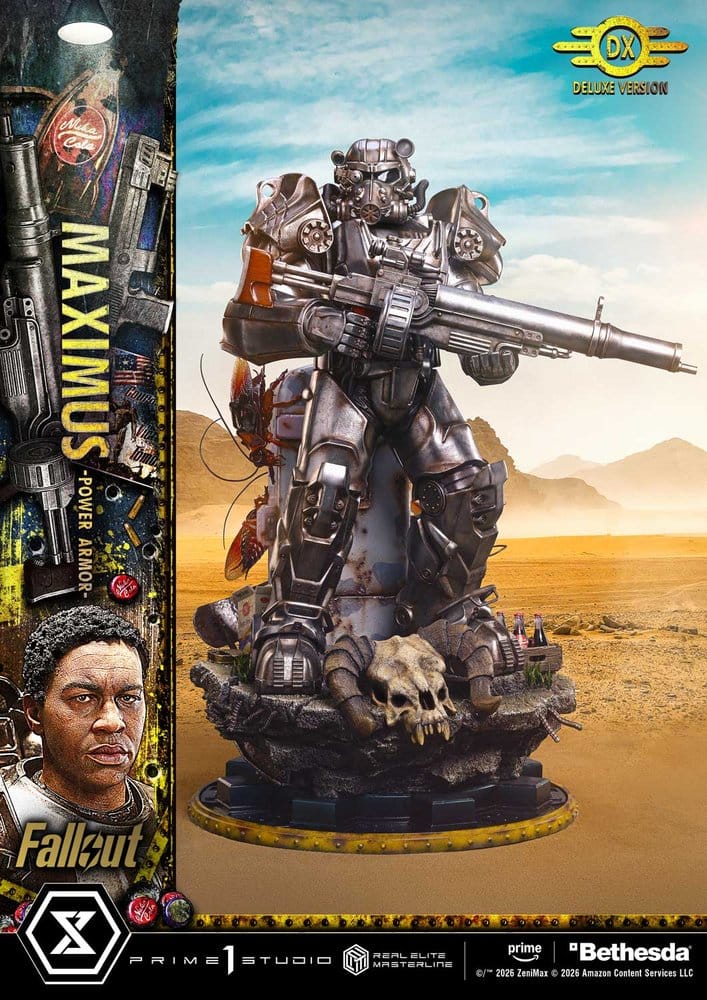 Fallout Real Elite Masterline Statue 1/4 Maximus Power Armor DX Bonus Version 67 cm