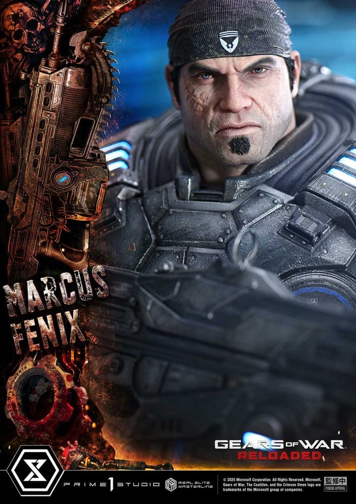 Gears of War: Reloaded Real Elite Masterline Series Statue 1/3 Marcus Fenix Ultimate Version 97 cm