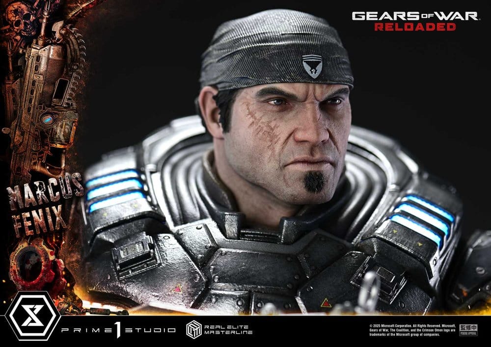 Gears of War: Reloaded Real Elite Masterline Series Statue 1/3 Marcus Fenix Ultimate Version 97 cm
