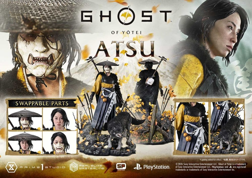 Ghost of Yotei Real Elite Masterline Statue 1/4 Atsu 59 cm