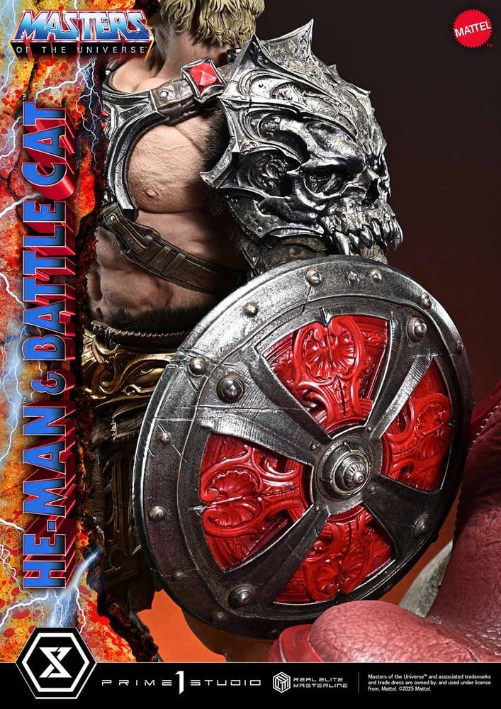 Masters of the Universe Real Elite Masterline Series Statue 1/4 He-Man & Battle Cat 86 cm
