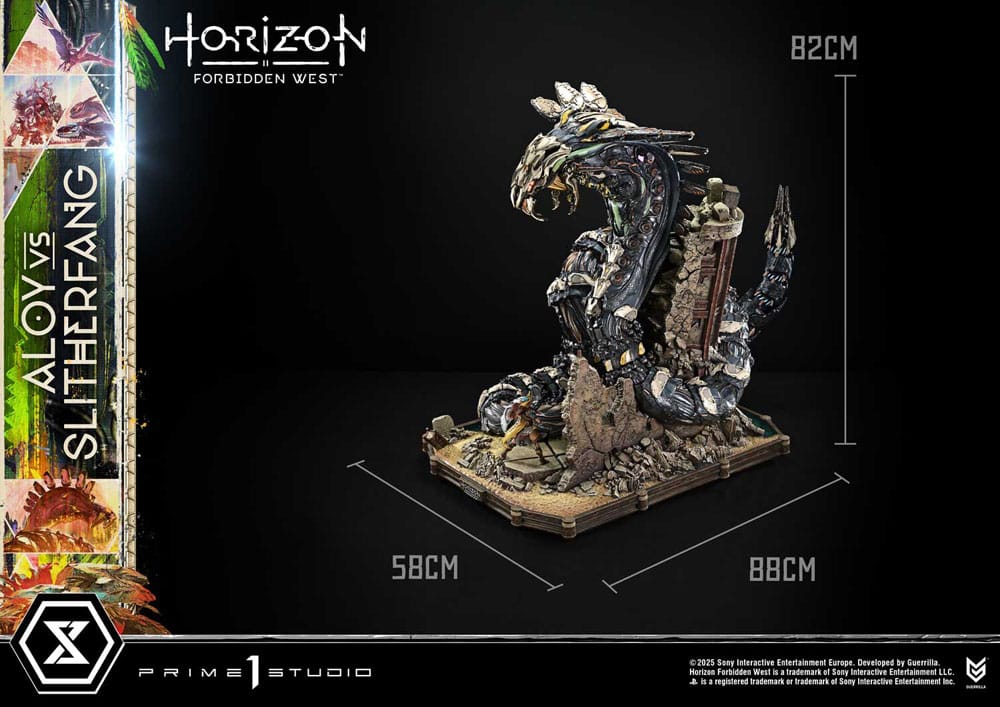 Horizon Forbidden West Ultimate Diorama Masterline Series Statue Aloy vs. The Slitherfang 82 cm