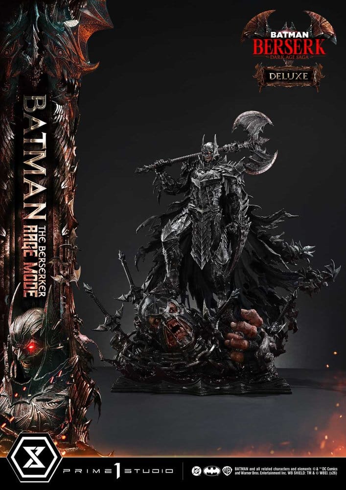DC Comics Ultimate Premium Masterline Series Statue 1/4 Batman (Comics) Batman: The Berserker Rage Mode Deluxe Version 93 cm