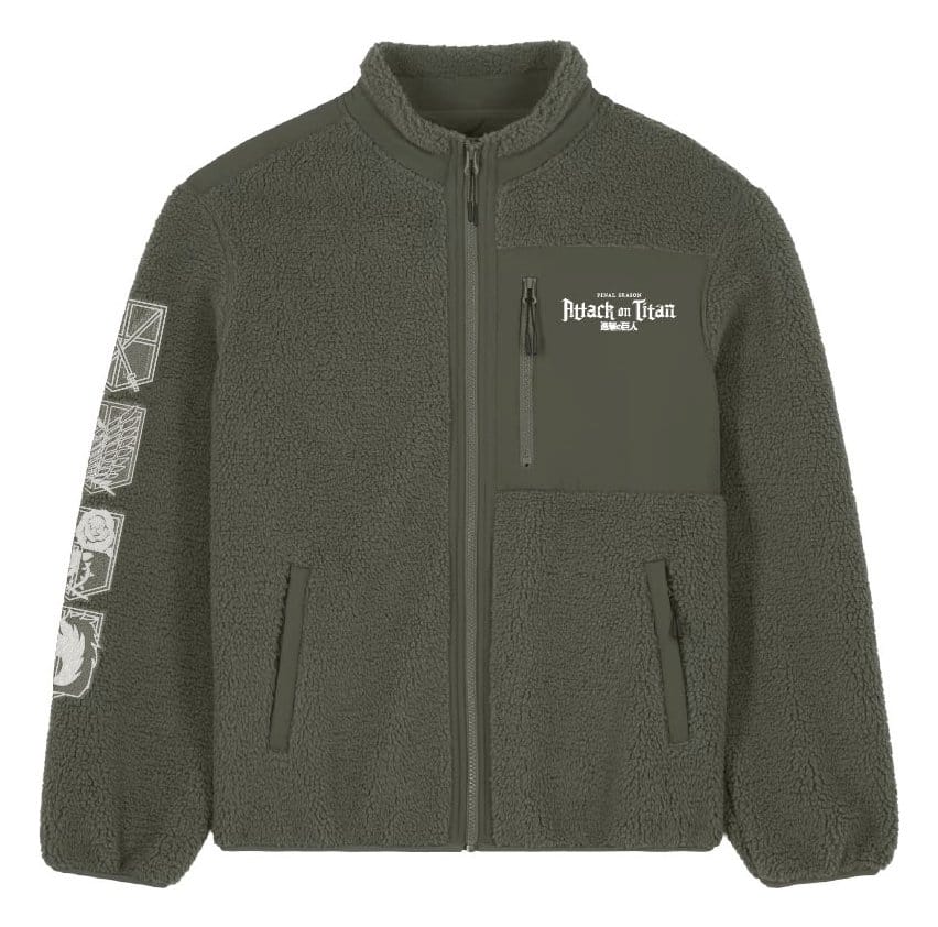 Attack On Titan Sherpa Jacket Logo Size M
