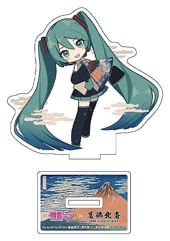 Hatsune Miku x Katsushika Hokusai iXima Die-Cut Acrylic Stand Assortment 10 cm
