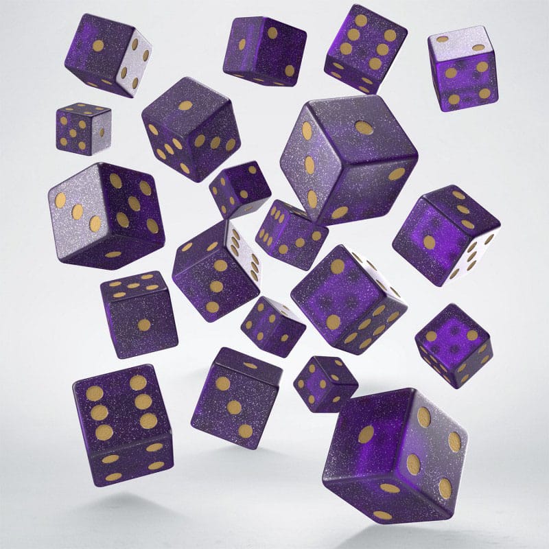 Q Workshop Dice Set Full Pack D6 Shimmering Purple (20)