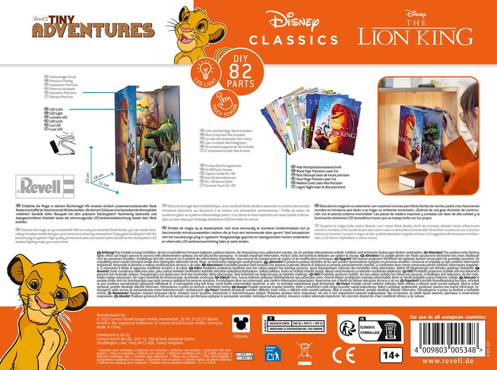 Disney Tiny Adventures Book Nook Mini Diorama The Lion King 23 cm
