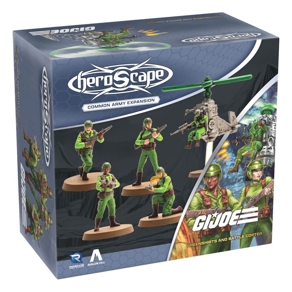 G.I.Joe Heroscape Army Expansion Greenshirts & Battle Copter (Common) *English Version*