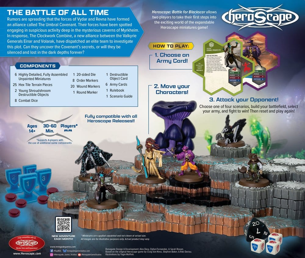 Heroscape Board Game Battle for Blackscar Battle Box *English Version*