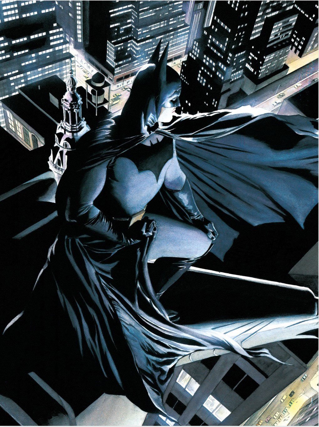 DC Comics Glass Poster Batman Watcher 30 x 40 cm