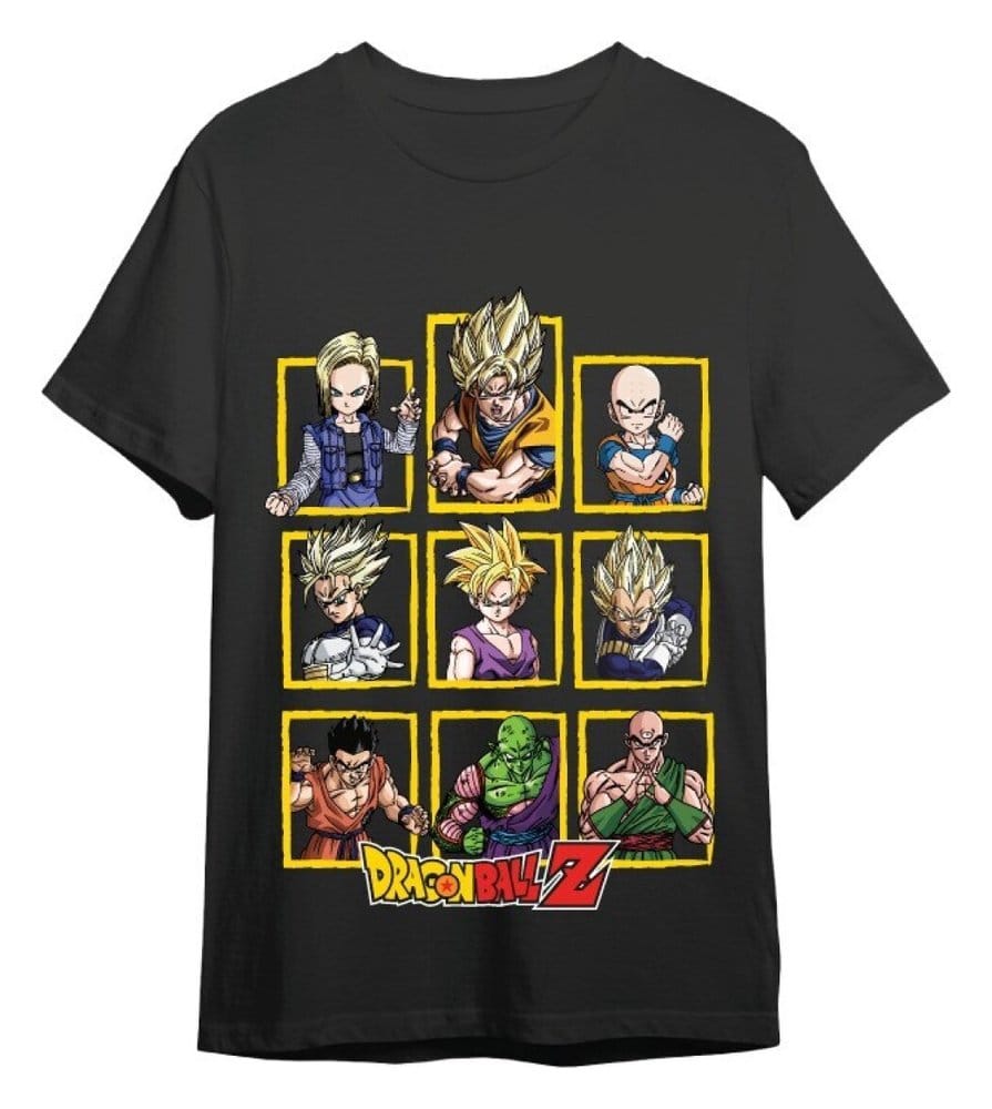Dragon Ball Z T-Shirt Characters Black Size XL