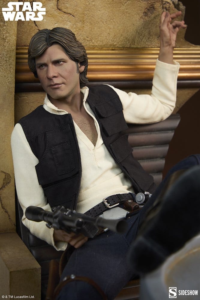 Star Wars Episode IV Mixed Media Premium Format Figure Han Solo: Sorry About the Mess 32 cm