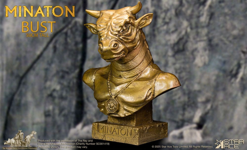 Ray Harryhausen Soft Vinyl Statue Minaton Bust 50 cm