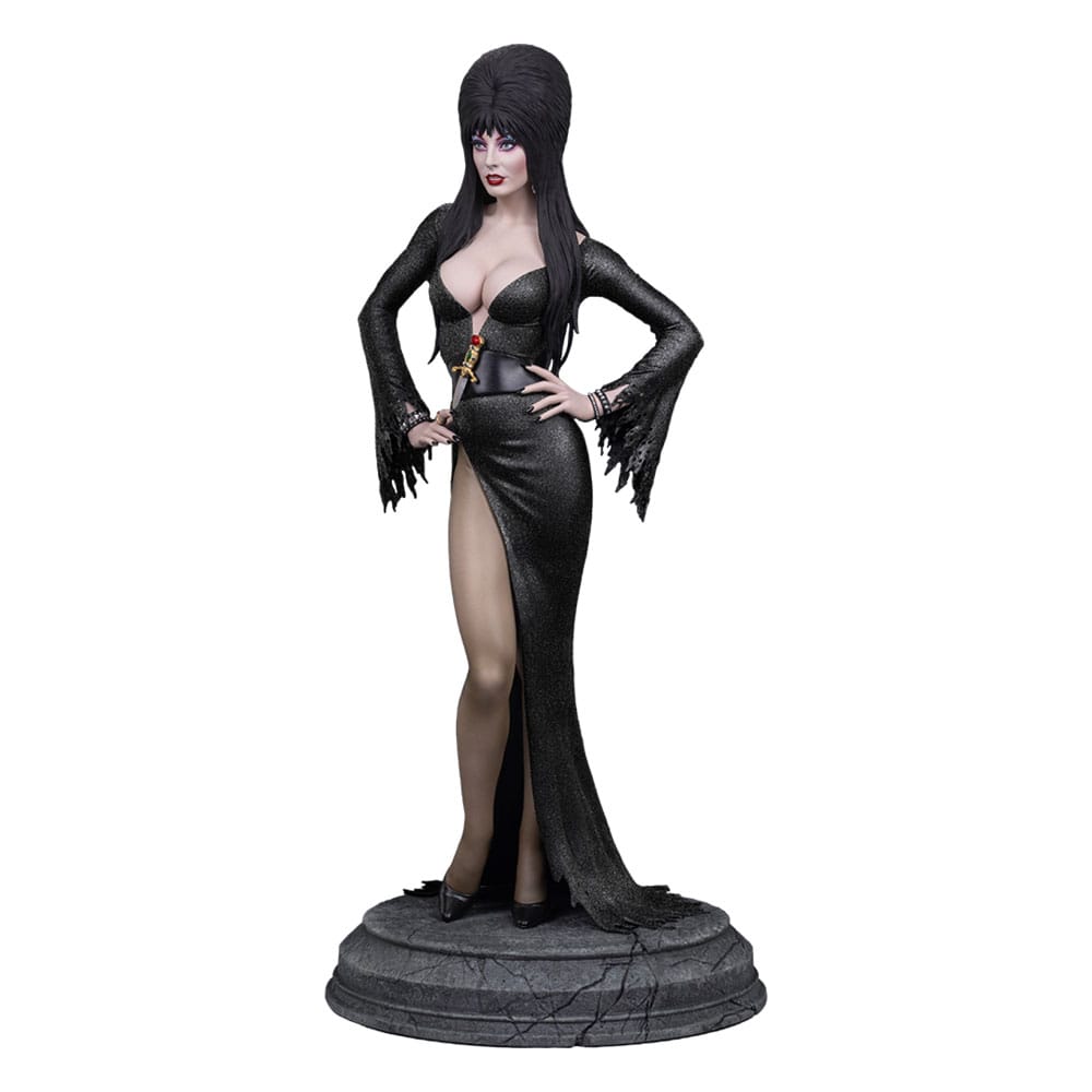 Elvira: Mistress of the Dark Maquette 1/4 Elvira (Black Glitter Dress) 48 cm