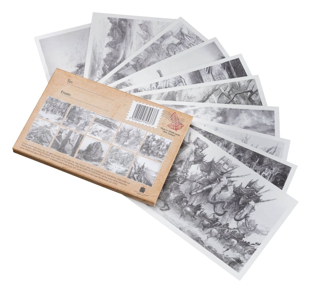 Lord of the Rings Postcards Set Concept Art by Alan Lee: The Lord of the Rings 15 x 12 cm
