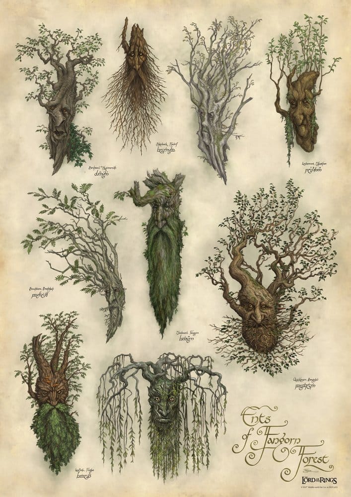 Lord of the Rings Art Print Ent's of Fangorn Forest 59 x 30 cm