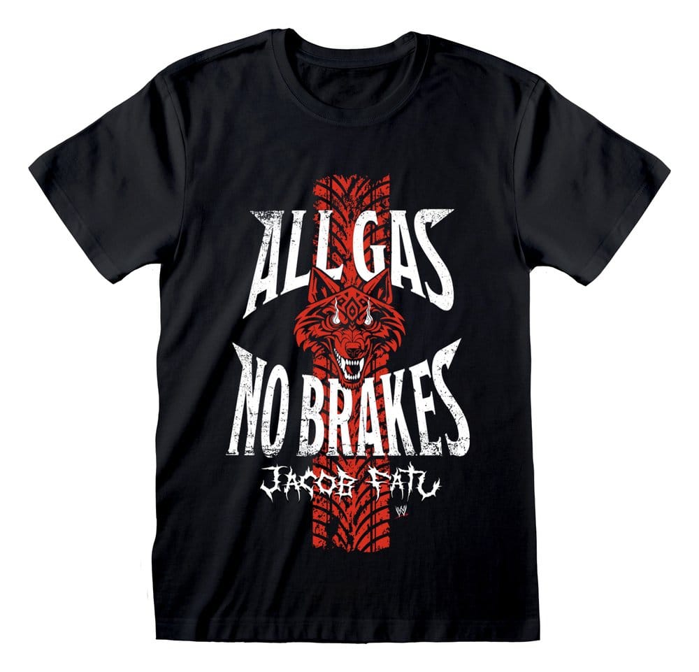 WWE T-Shirt All Gas Black Size XL