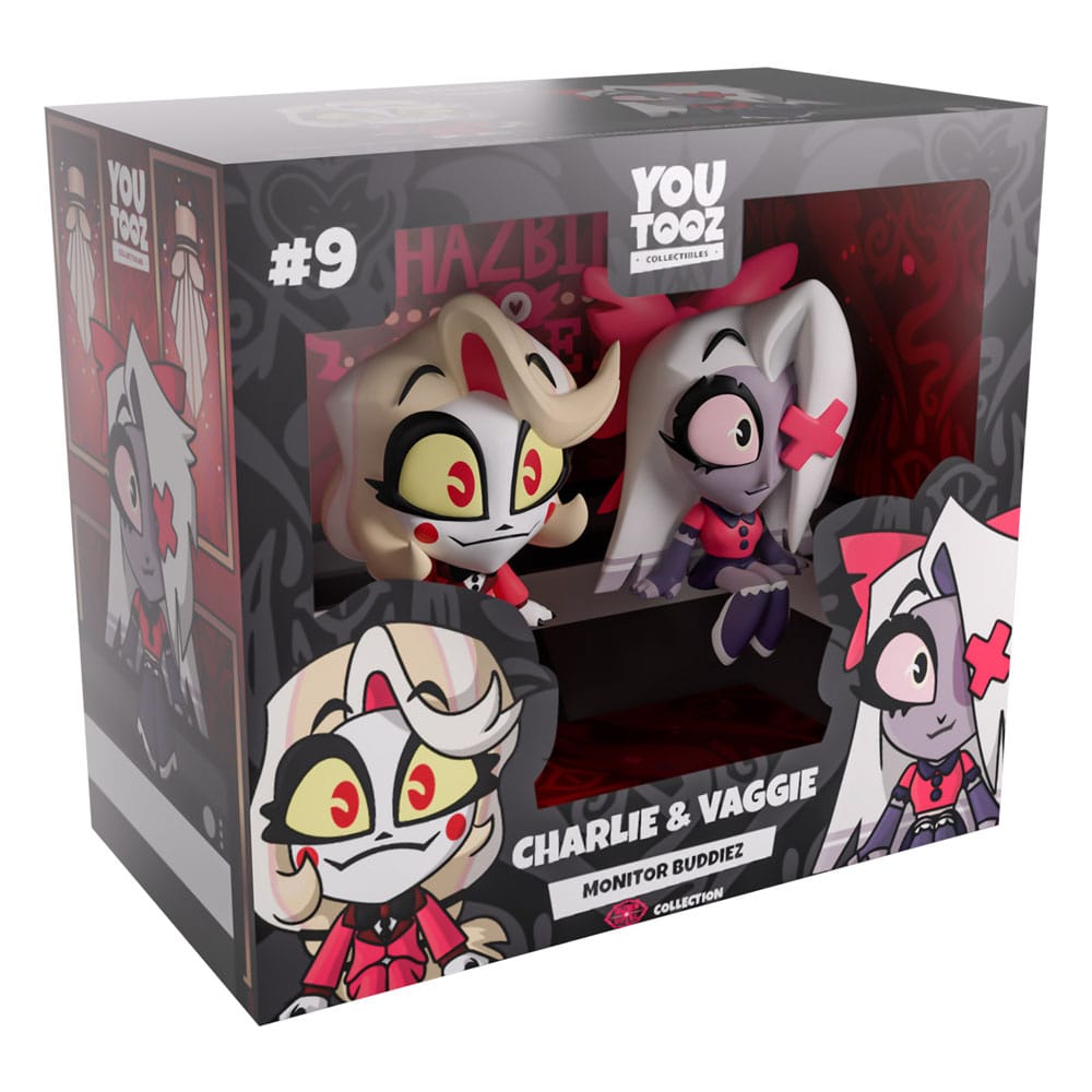 Hazbin Hotel Vinyl Figures Charlie & Vaggie Monitor Buddiez