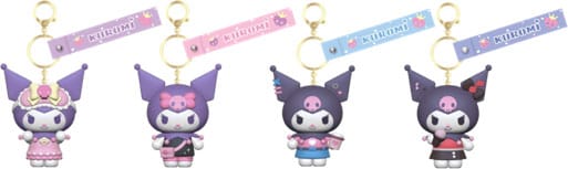 Sanrio Kuromi Cute Outfit Series Keychain with Hand Strap Kuromi Display (12)
